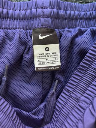 Pantalón Nike Ancho Morado y Azul