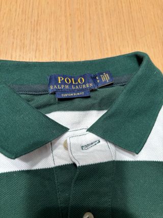 Polo Ralph Lauren Talla S Rayas Verde Blanco