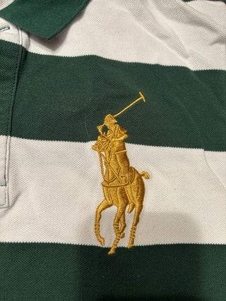 Polo Ralph Lauren Talla S Rayas Verde Blanco