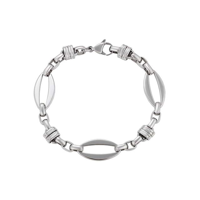Bracciale in rame platinato con anelli