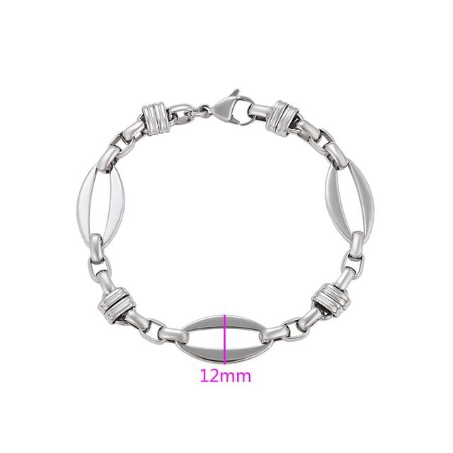 Bracciale in rame platinato con anelli