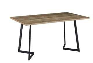 Mesa comedor Ambler, Melamina y patas de metal