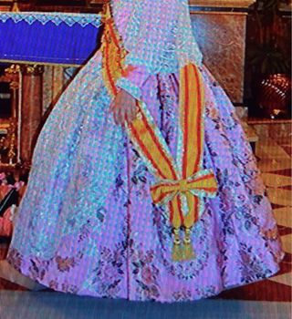 Cancán Fallera Blanco Talla 85.