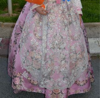 Cancán Fallera Blanco Talla 85.