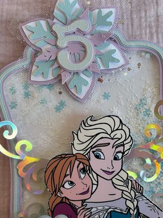 Topper Tarta Frozen Martina 5 Años