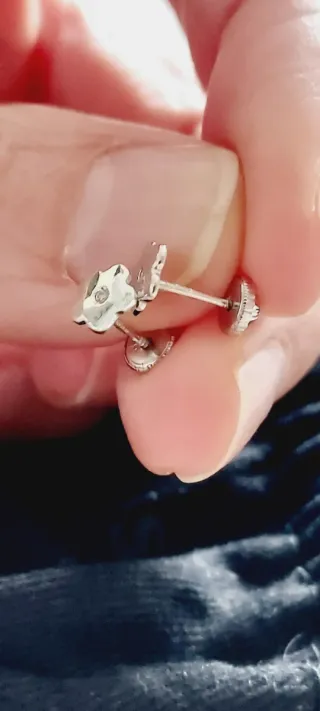 Pendientesl de  Oro y Diamantes