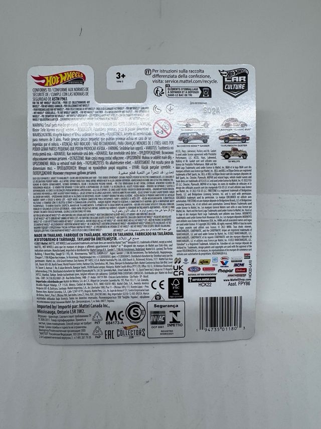 Hot Wheels Plymouth 73 Duster NHRA Drag Strip