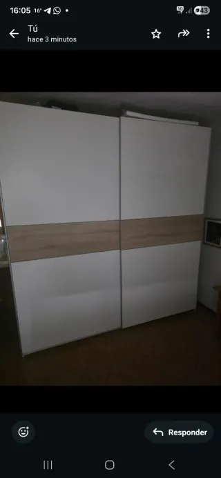 Ropero Ikea Blanco y Madera
