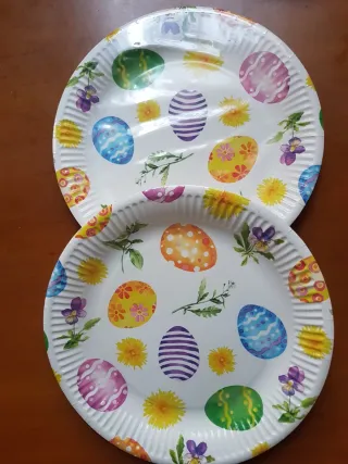 Piatti monouso Pasqua festa multicolore