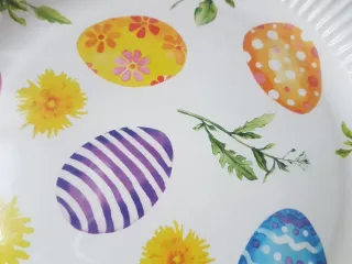 Piatti monouso Pasqua festa multicolore
