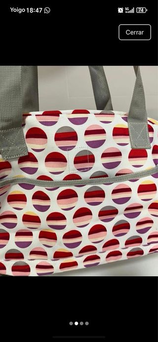 Bolsa de deporte multicolor