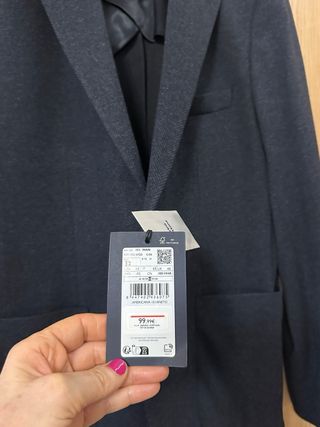 Americana caballero - sin estenar - Azul marino