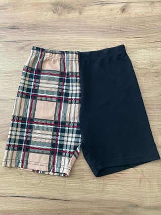 Mallas cortas estampado y negro talla S