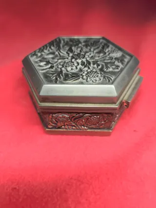 Joyero Vintage Hexagonal Metal
