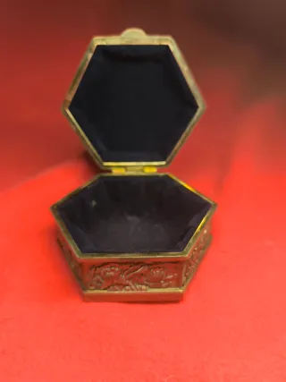 Joyero Vintage Hexagonal Metal