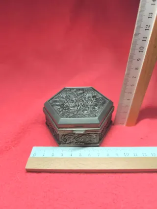 Joyero Vintage Hexagonal Metal
