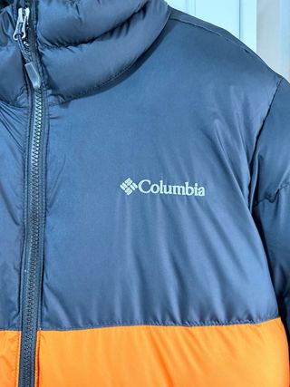 Abrigo Columbia Hombre Negro Naranja NUEVO