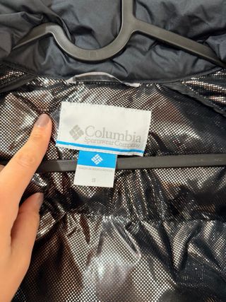 Abrigo Columbia Hombre Negro Naranja NUEVO