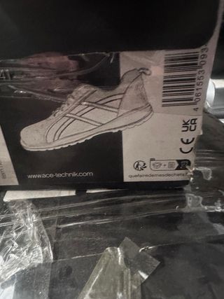 Zapatos de seguridad negros y rosas talla 41