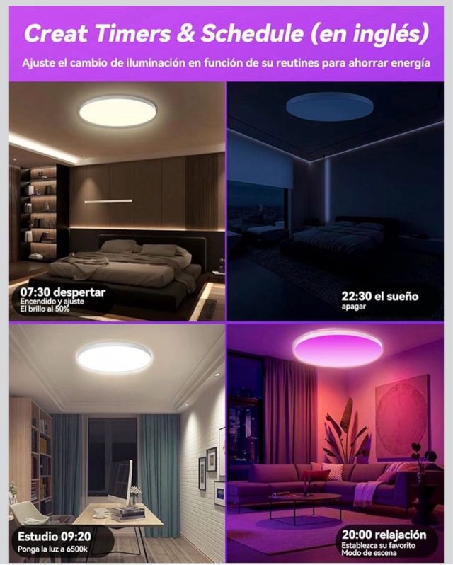 Plafón LED Techo Alexa 30W nuevo