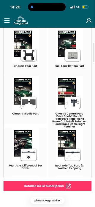 Ford Mustang Shelby GT500 1967 Fascículos 1 y 2