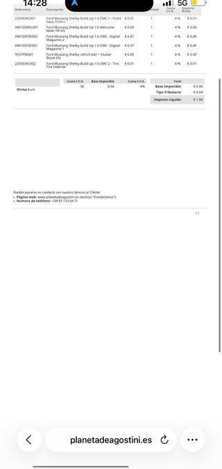 Ford Mustang Shelby GT500 1967 Fascículos 1 y 2