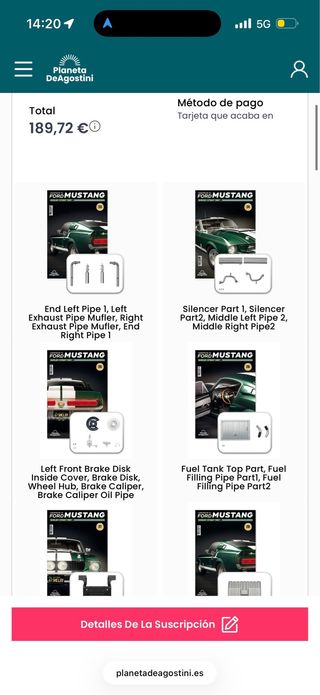 Ford Mustang Shelby GT500 1967 Fascículos 1 y 2