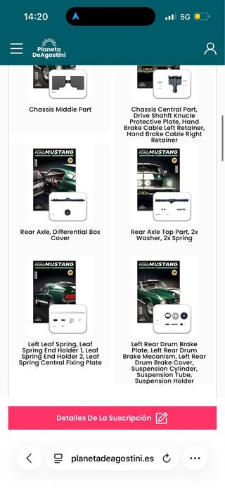Ford Mustang Shelby GT500 1967 Fascículos 1 y 2