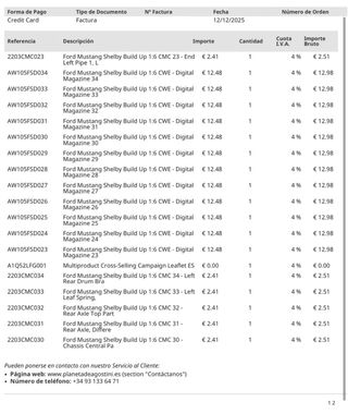 Ford Mustang Shelby GT500 1967 Fascículos 1 y 2