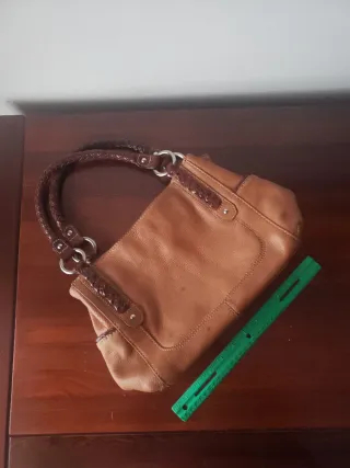 Cartera vintage cuero marrón