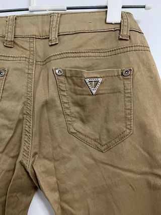 Pantalón pitillo mujer marrón