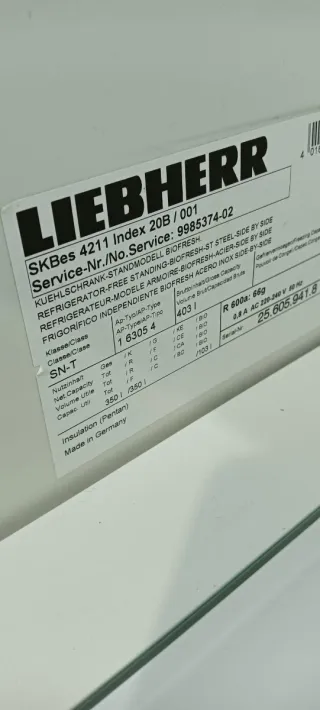 NEVERA LIEBHERR DE UNA PUERTA NO FROST ENERGÍA A+