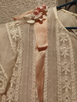 Vestido comunion blanco encaje