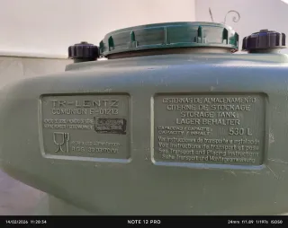 Bidón TR-LENTZ 530L Uso Alimentario