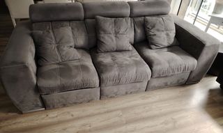 Sofá Cama Gris 3 Plazas