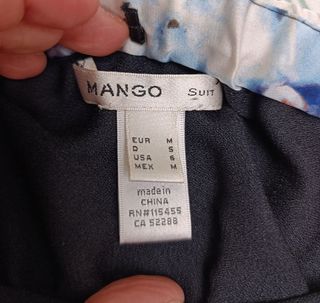 Vestido largo palabra de honor estampado tropical