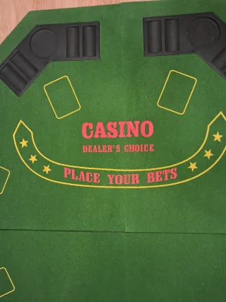 Tablero de Póker Octogonal Verde