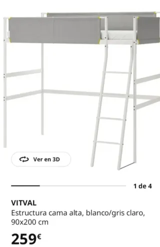 Cama alta litera juvenil Murcia capital