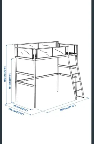 Cama alta litera juvenil Murcia capital
