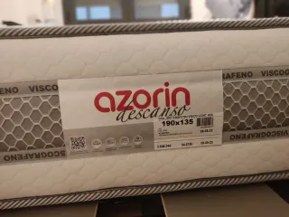 Colchón viscoelástico y Somier 190x135 cm