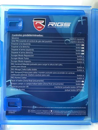 RIGS Mechanized Combat League PS4 VR Requerido