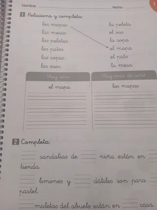 Guía didáctica lengua primero con ejercicios