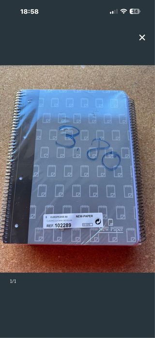 Pack 5 Cuadernos A4 New Paper.