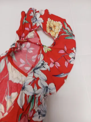 Vestido largo estampado floral talla S