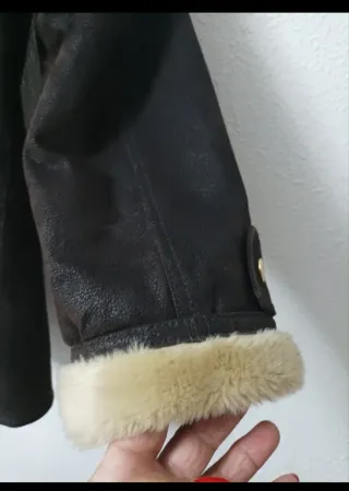 Trenca Cortefiel Piel y Borreguito Talla L