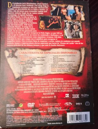 DVD Piratas del Caribe: Películas 1, 2 y 3