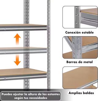 Confezione da 2 Scaffali Metallici
