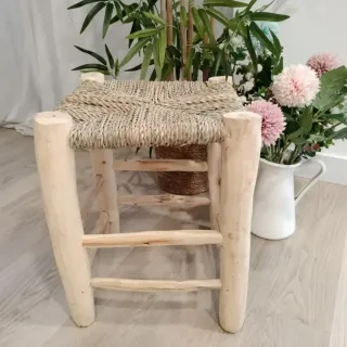 Taburete de Madera Artesanal