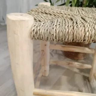 Taburete de Madera Artesanal