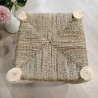 Taburete de Madera Artesanal